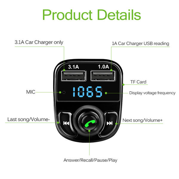 Bluetooth Car Kit FM Transmitter
